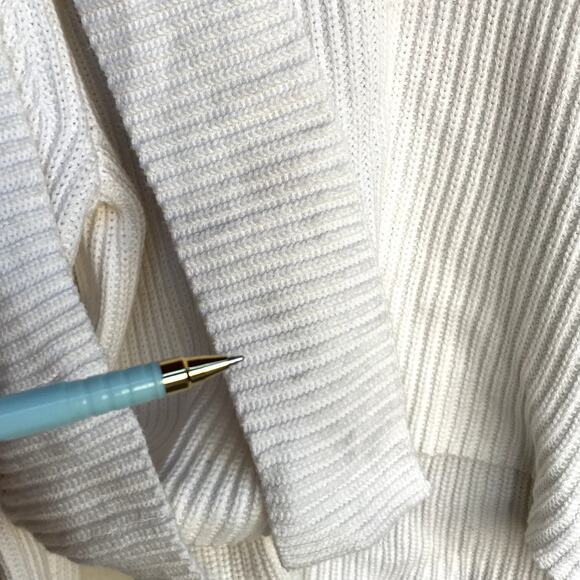 Proenza Schouler Chunky Cotton Cashmere Ballet Wrap Sweater size XL NWT - Picture 11 of 14